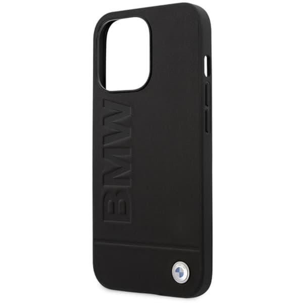 BMW Leather Hot Stamp MagSafe - iPhone 14 Pro Max -kotelo (musta)