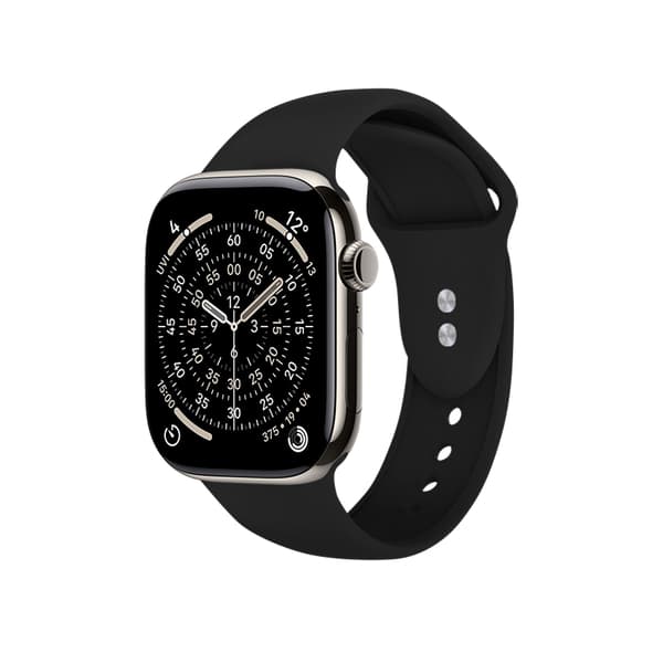 Crong Liquid - Apple Watch-rem 38/40/41/42 mm (sort)