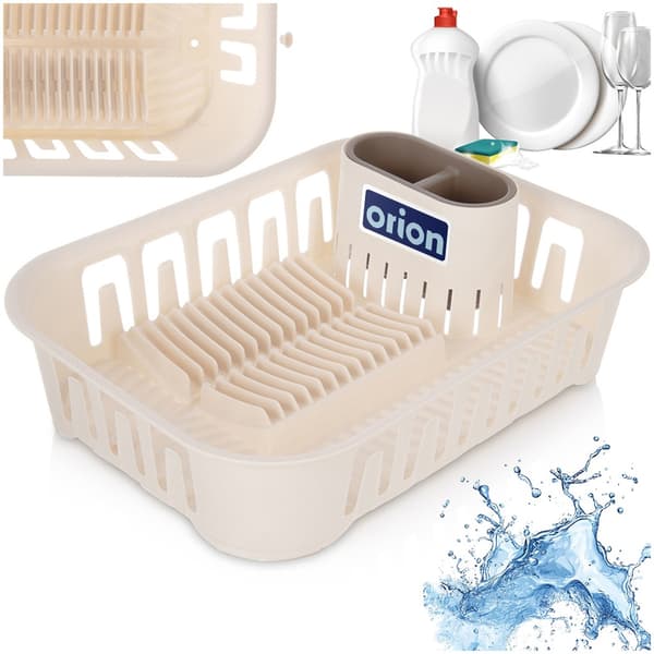 Tørrestativ til opvask cremefarvet 39x29x11 cm