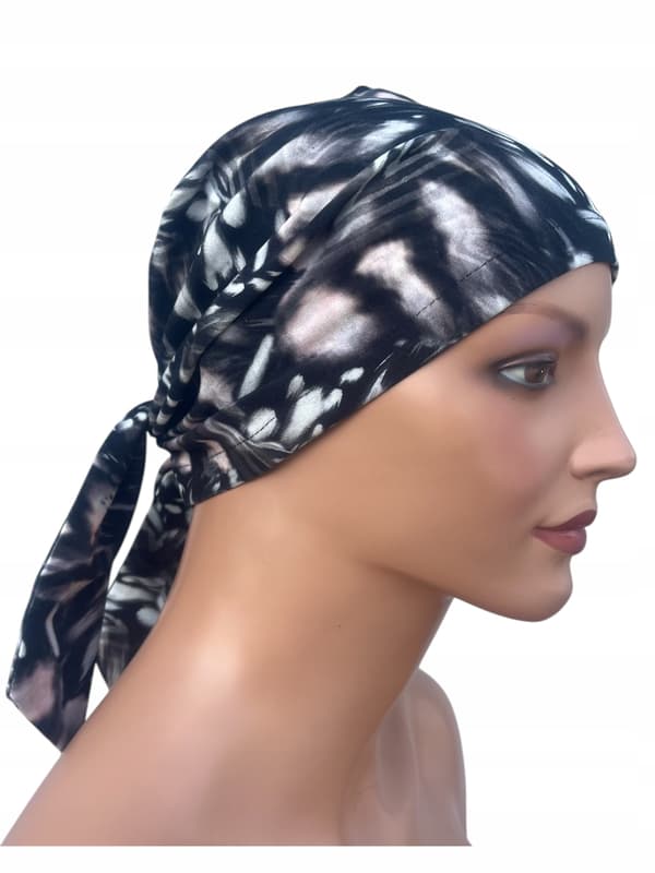 Greta 487 damhalsduk, elastisk, knuten turban, även efter kemoterapi