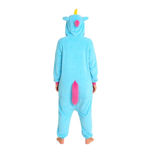 Kigurumi-pyjamas med blå enhörning, XL: 175 - 185 cm