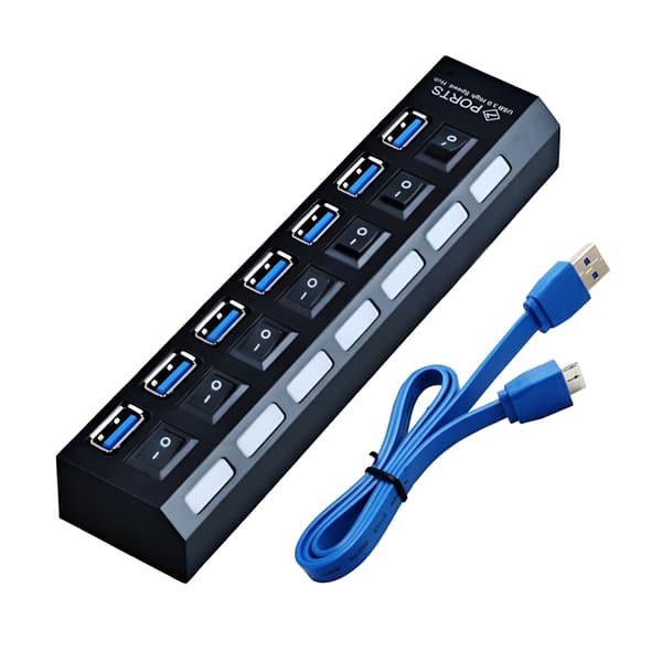 7-port USB 3.0 Hub 1x7 5 Gbps