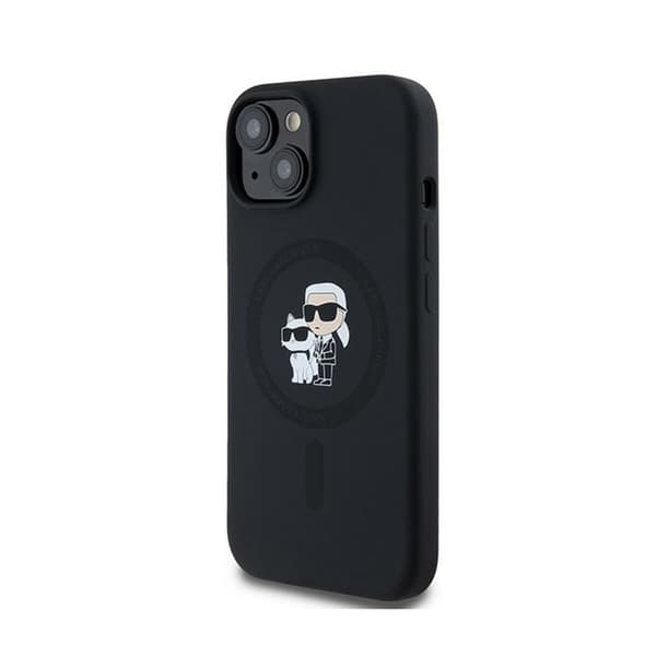 Karl Lagerfeld Silikone Karl & Choupette MagSafe - iPhone 15 Plus / 14 Plus Etui (Sort)