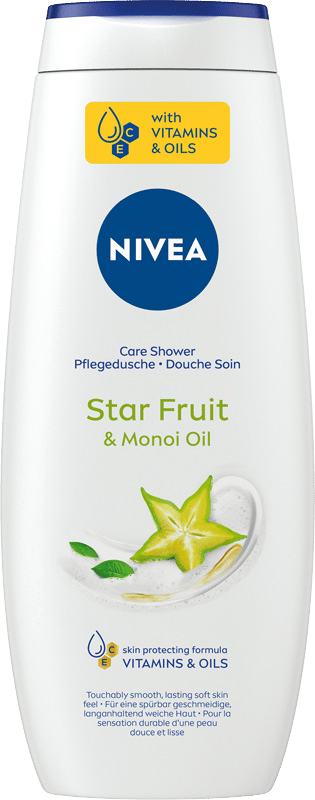 NIVEA Care och Star Fruit duschgel 500 ml