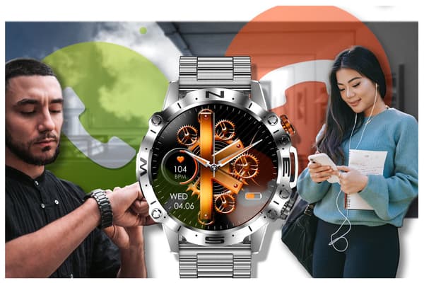 GRAVITY GT20-1 SMARTKLOCKA FÖR HERR – AMOLED, EXTRA ARMBAND (sg024a)