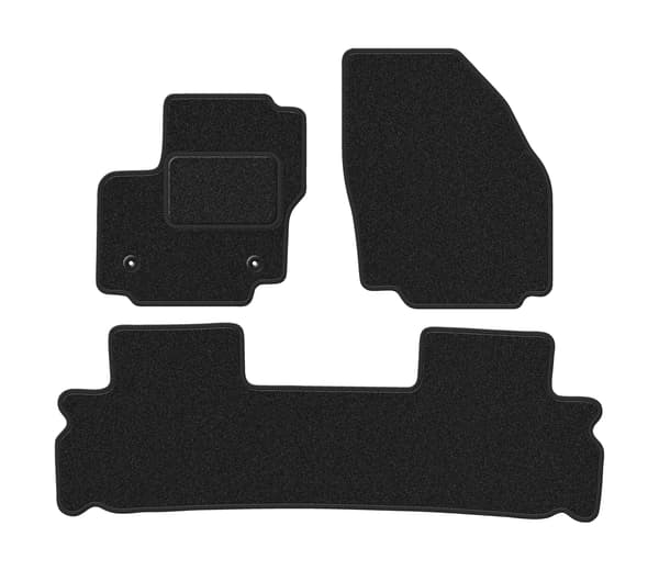 Bilmattor i velour för Ford Galaxy MK2 minivan (2012-2015) antracit