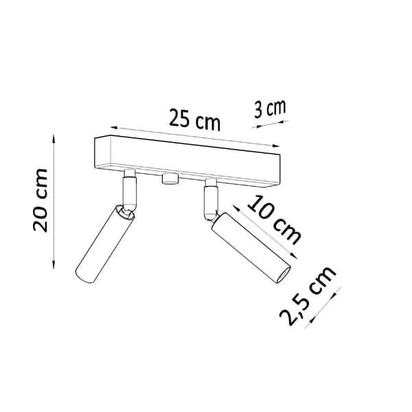 Loftlampe Eyetech 2 G9 Hvid Sollux SL.0903