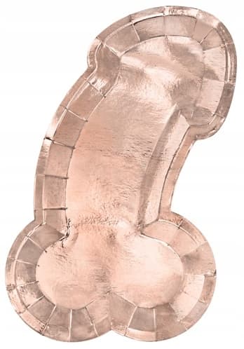 Penis forever-tallrikar roséguld 26,5x15,5 cm