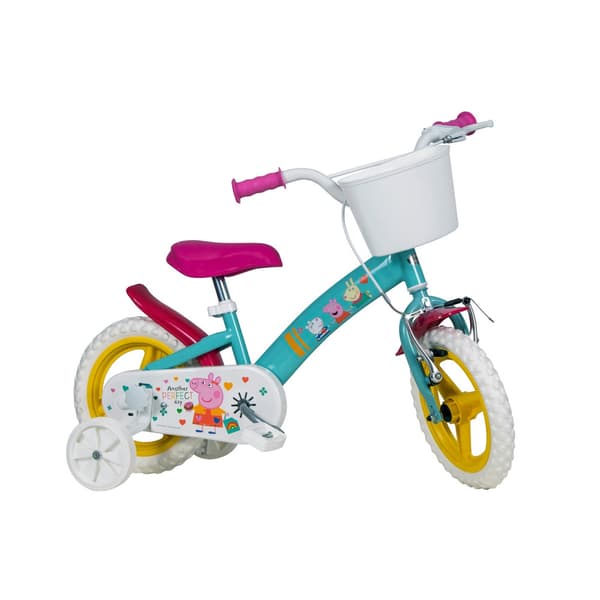 TOIMSA 12" Peppa Pig barncykel med sidohjul