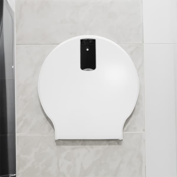 Jättestor toalettpappersdispenser S vit