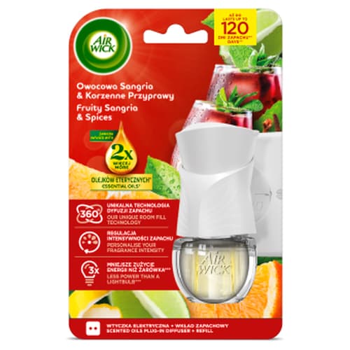 Air Wick elektrisk sæt aromatisk sangria og krydderier