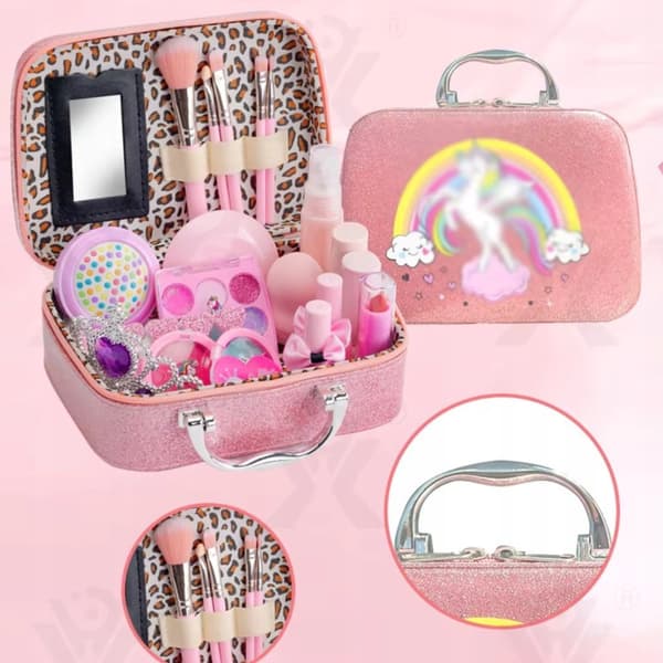 Sæt til negle makeup kosmetikpose etui kosmetik makeup til børn