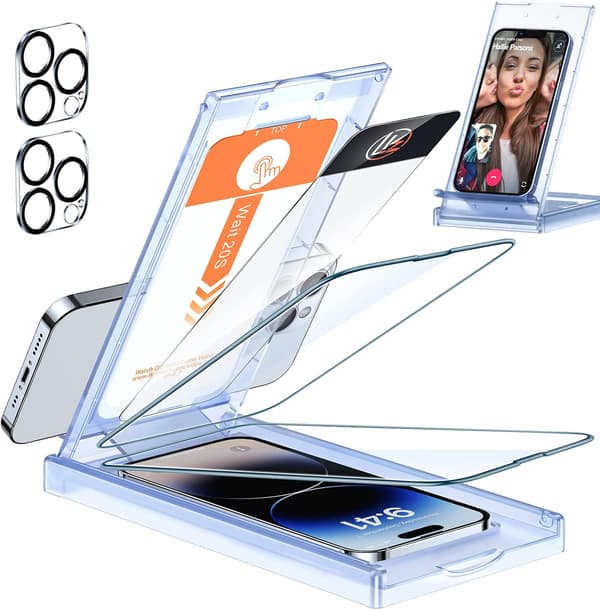 2x Härdat glas för Apple iPhone 14 Pro Max 6,7' 2x Kameraskydd