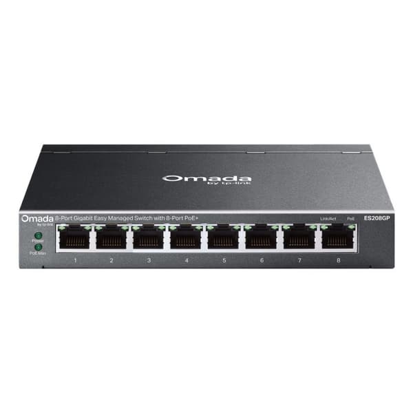 Switch TP-LINK ES208GP Omada Nem at administrere