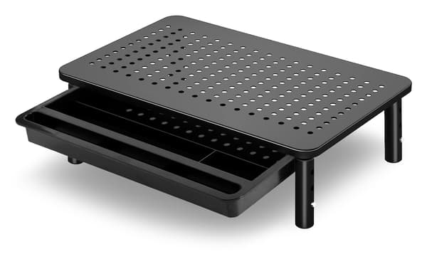 NANKIN sort laptop skærmstativ + skuffe