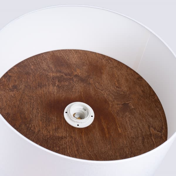 LOFTSLAMPE TELESTO 1 E27 HVID TRÆ SOLLUX SL.1392