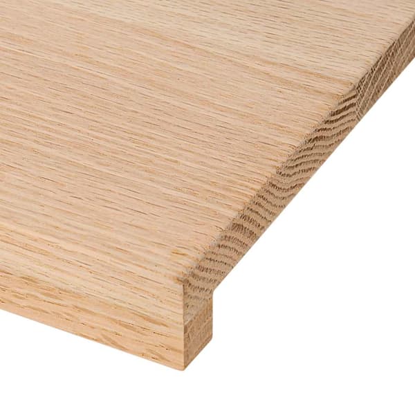 vidaXL trappetrin, 2 stk. ubehandlede, 90x25x2 cm massivt egetræ