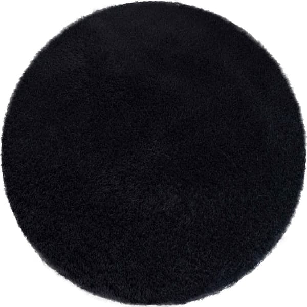 Alpaca Strado pyöreä matto 140x140 - AlpaBlack