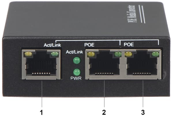 POE-SWITCH SPS-2P/1 3-PORT