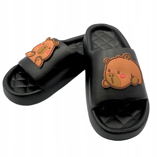 Capybara dam- och herrflipflops för pool, strand, bad, storlek 38-39