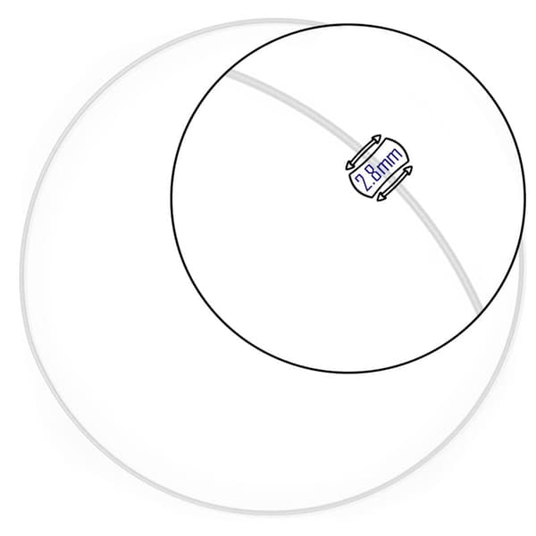 Metallkransring - vit - 40 cm