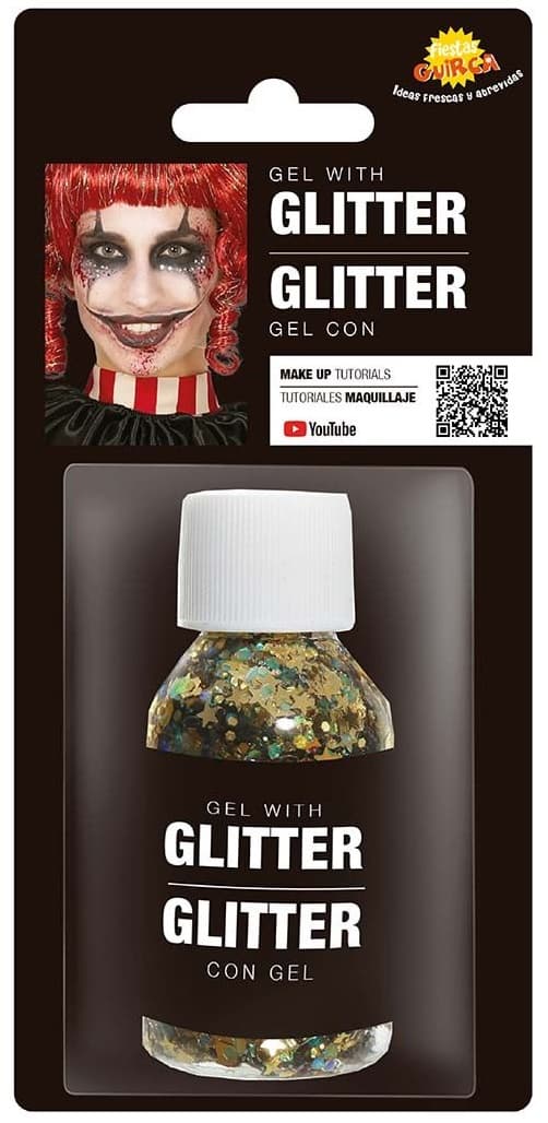GULD Glitter Gel Dekorativ Makeup 20g