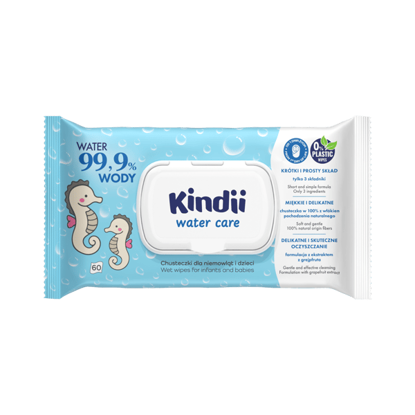 HH Kindii Water Care Våtservetter 60 st