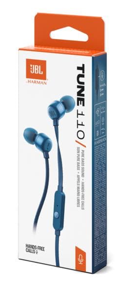 JBL Tune 110 Kablede Hovedtelefoner Blå