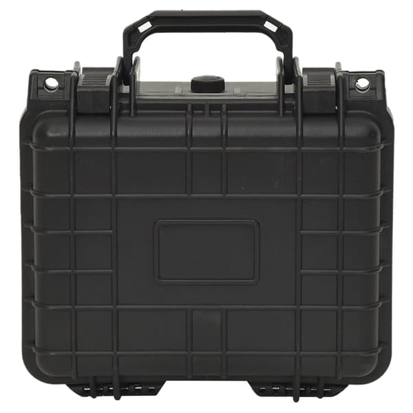 vidaXL flightcase, sort, 27x25x18 cm, PP