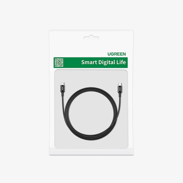 Ugreen US300 USB-C / USB-C 480Mb/s 5A Kaapeli 2m - Musta