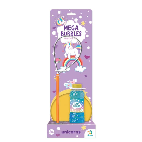 Mega Bubble Maker Set Enhörning stora bubblor vätska 450 ml