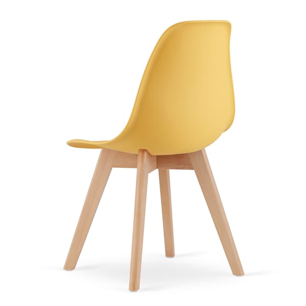 KITO stol sennep / naturlige ben x 3