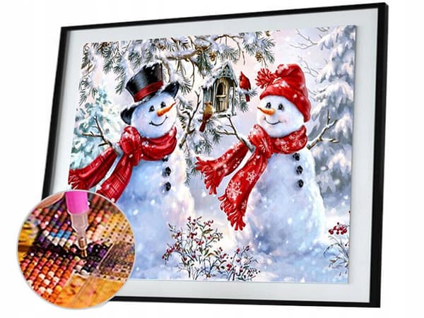 DIAMANTBRODERI SNÖMÄN (100) GAB_A