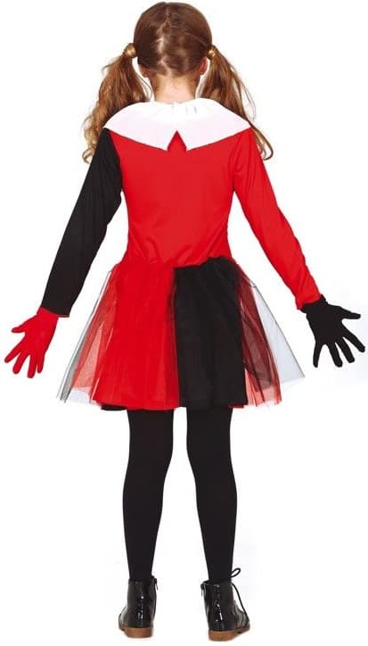 Harlequin Halloween-kostym 7-9 år