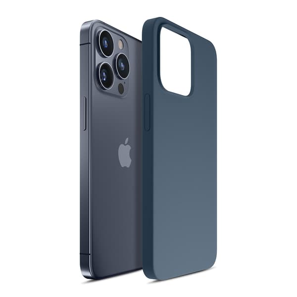 Apple iPhone 15 Pro - 3mk Hardy Silikone MagCase Kongeblå