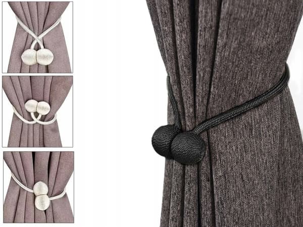 Klemme til gardin 45cm sort (300) GAB_A