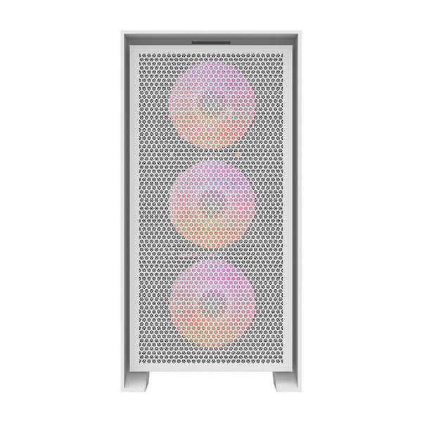 Darkflash DRX70 MESH computerkabinet (hvid) + 4 RGB-blæsere