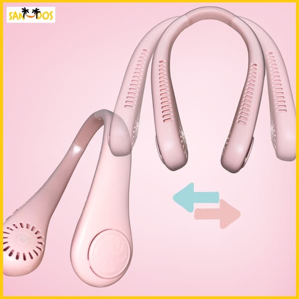 Bærbar nakkekøler Mini sportsventilator Pink Gave