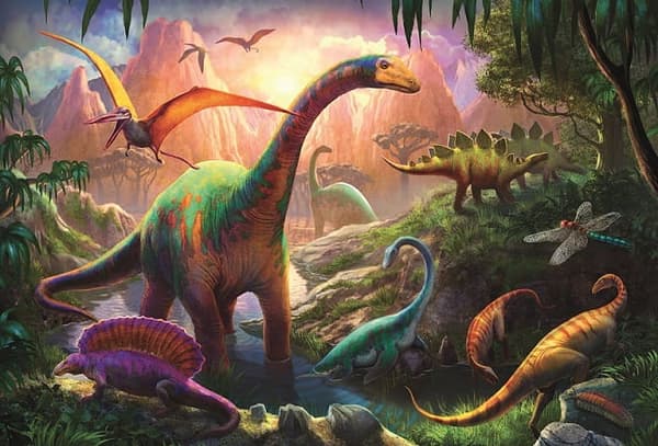 Trefl 16277 Palapeli 100 palaa Dinosaurusten maailma
