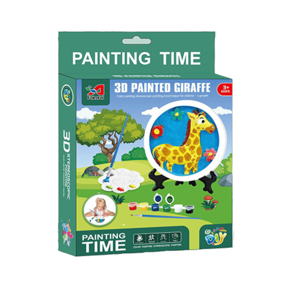 GIPSFIGUR TIL MALING AF GIRAFF LILLE KUNSTNER KUNSTNERSÆT MALING