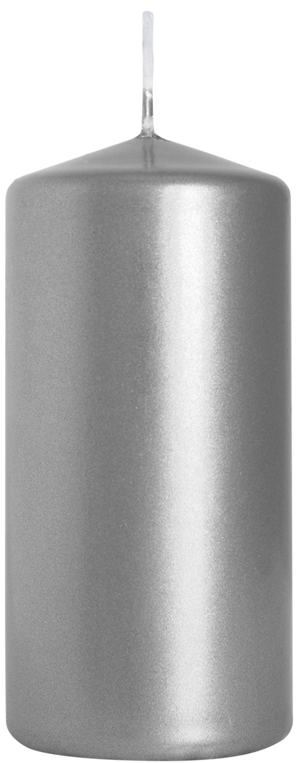 SILVER Cylinderljus Nattvard Bröllop BISPOL 6x12cm