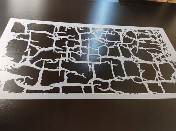 Gipsmodell 92 cm Arkitektonisk betongputs