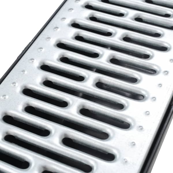 vidaXL afløbsrender, 6 stk., galvaniseret stål, 6 m