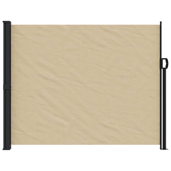 vidaXL udtrækkelig sidemarkise beige 170x300 cm
