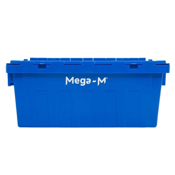Mega-M transportbehållare låsbar 60x40x25 cm blå plast