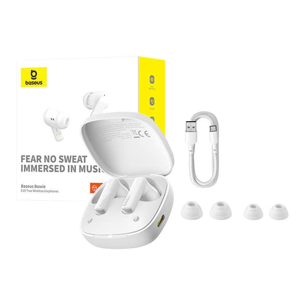 Baseus Bowie E19 TWS Hörlurar (Vita)