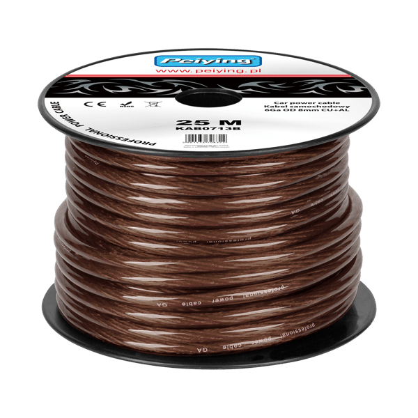 Bilkabel 6Ga OD8mm CU+AL 25m Peiying