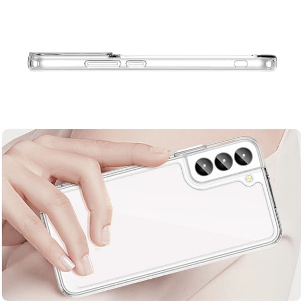 Outer Space Case Samsung Galaxy S23+ skal med flexibel ram transparent