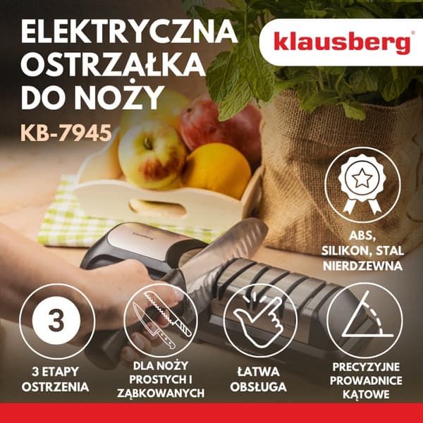 KLAUSBERG KB-7945 ELEKTRISK DIAMANTKNIVSLIPER