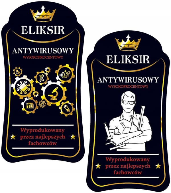 Bølgedekoreret flaske 500ML ANTIVIRUS ELIXIR